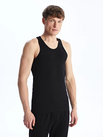 LC WAIKIKI Siyah U Yaka Penye Erkek Atlet 2'li