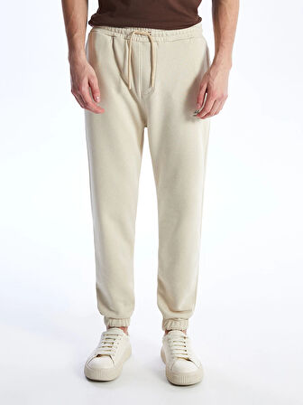 LCW Casual BEJ Standart Kalıp Erkek Kalın Jogger Eşofman Altı