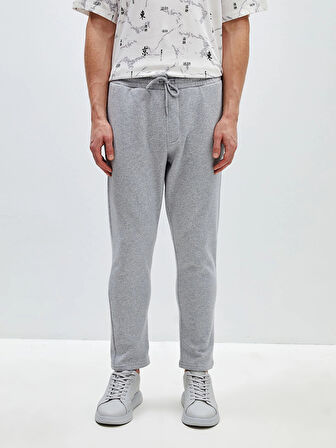 LCW Casual GRİ Slim Fit Erkek Kalın Eşofman Altı