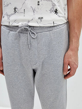 LCW Casual GRİ Slim Fit Erkek Kalın Eşofman Altı