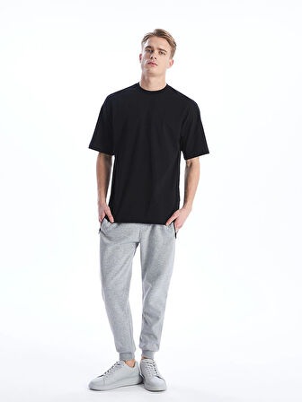 LCW Casual Gri Slim Fit Erkek Kalın Eşofman Altı