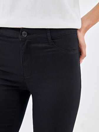 LCW Jeans SİYAH Jüpiter Süper Skinny Fit Kadın Jean Pantolon