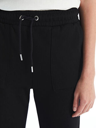 LCW Vision Siyah Beli Lastikli Kadın Kalın Jogger Eşofman Altı