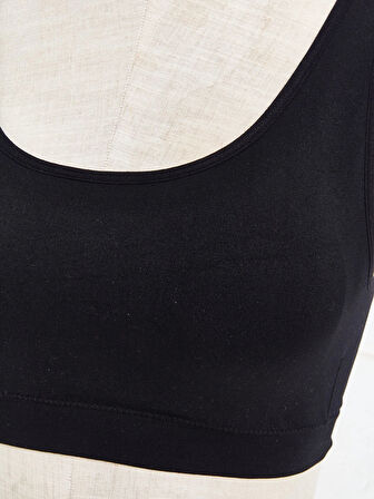 LCW DREAM Siyah Balensiz Dolgusuz Düz Seamless Sporcu Sütyen