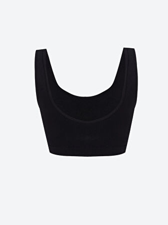 LCW DREAM Siyah Balensiz Dolgusuz Düz Seamless Sporcu Sütyen