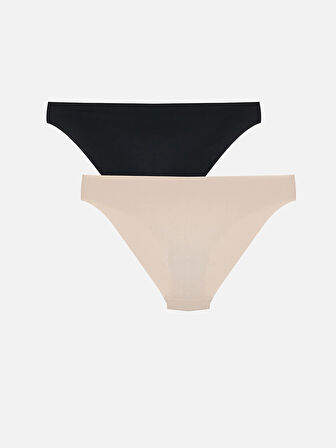 LCW DREAM Pembe Düz Bikini Külot 2'li Paket