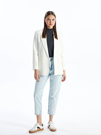 LCW Modest Indigo Mom Fit Kadın Jean Pantolon