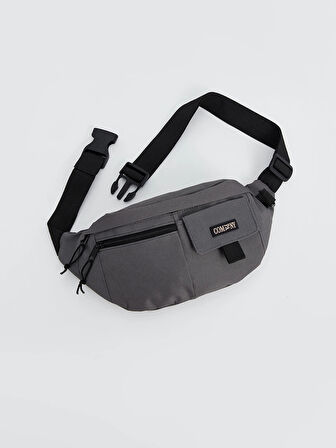 LCW ACCESSORIES GRİ Çok Bölmeli Erkek Göğüs Çantası