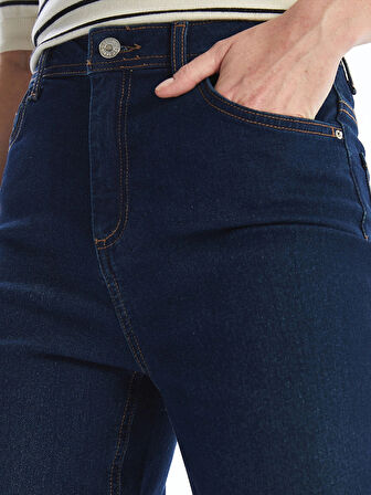 LCWAIKIKI Classic Indigo Slim Fit Kadın Jean Pantolon