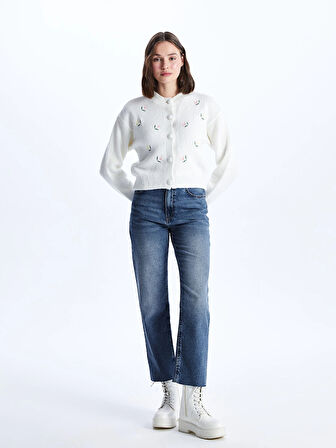 LCW Jeans İNDİGO Straight Fit Kadın Jean Pantolon
