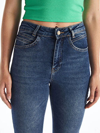 LCW Jeans İNDİGO Mars Flare Kadın Jean Pantolon