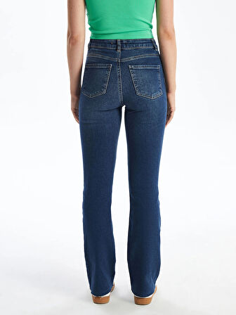 LCW Jeans İNDİGO Mars Flare Kadın Jean Pantolon
