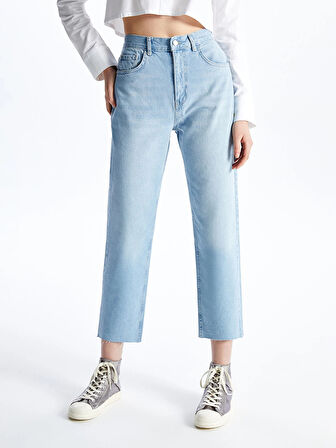 LCW Jeans Indigo Straight Fit Kadın Jean Pantolon