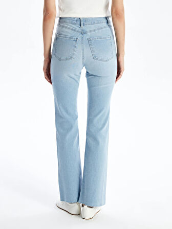 LCW Jeans İNDİGO Mars Flare Kadın Jean Pantolon