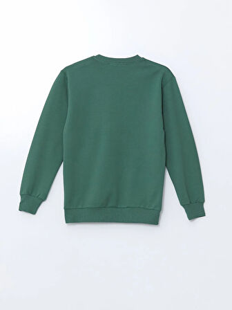 Bisiklet Yaka Baskılı Erkek Çocuk Sweatshirt_W4LQ14Z4-GXF_8684141543507_8-9 Yaş