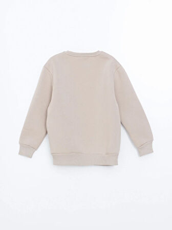 Bisiklet Yaka Baskılı Erkek Çocuk Sweatshirt_W4LR66Z4-CV5_8684141548656_13-14 Yaş