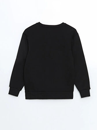 Bisiklet Yaka Baskılı Erkek Çocuk Sweatshirt_W4LR66Z4-HEG_8684141548779_7-8 Yaş
