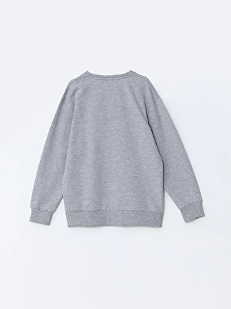 Bisiklet Yaka Uzun Kollu Baskılı Kız Çocuk Sweatshirt_W4LR71Z4-10I_8684141549509_5-6 Yaş