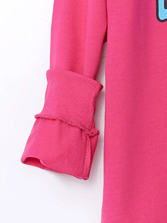 Bisiklet Yaka Uzun Kollu Baskılı Kız Çocuk Sweatshirt_W4LR71Z4-GS5_8684141549714_8-9 Yaş