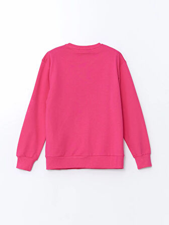 Bisiklet Yaka Uzun Kollu Baskılı Kız Çocuk Sweatshirt_W4LR71Z4-GS5_8684141549714_8-9 Yaş