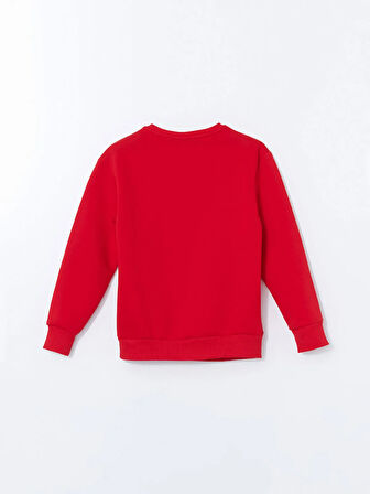 Bisiklet Yaka Baskılı Kız Çocuk Sweatshirt_W4LR73Z4-14B_8684141549851_13-14 Yaş