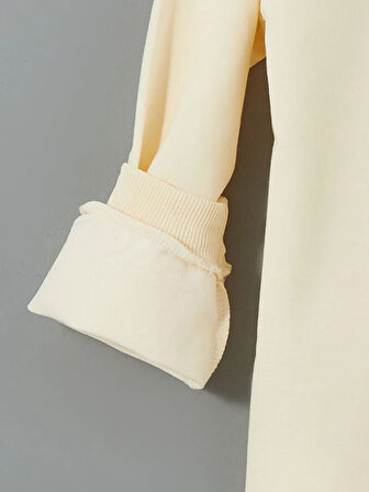 Bisiklet Yaka Baskılı Kız Çocuk Sweatshirt_W4LF38Z4-E03_8684141658881_8-9 Yaş