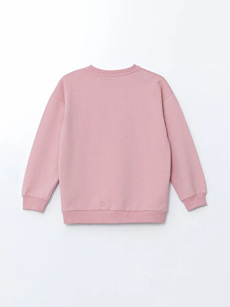 Bisiklet Yaka Baskılı Kız Çocuk Sweatshirt_W4LF38Z4-SHT_8684141658973_8-9 Yaş