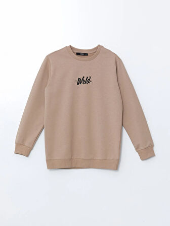 Bisiklet Yaka Baskılı Erkek Çocuk Sweatshirt_W4LF42Z4-FRJ_8684141659598_7-8 Yaş