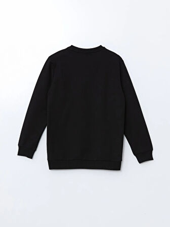 Bisiklet Yaka Baskılı Erkek Çocuk Sweatshirt_W4LF44Z4-HEG_8684141659956_7-8 Yaş