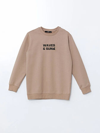 Bisiklet Yaka Baskılı Erkek Çocuk Sweatshirt_W4LF44Z4-FRJ_8684141660020_5-6 Yaş