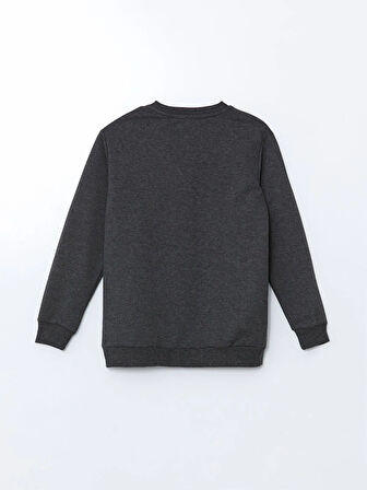 Bisiklet Yaka Baskılı Erkek Çocuk Sweatshirt_W4LF44Z4-HDE_8684141660129_6-7 Yaş