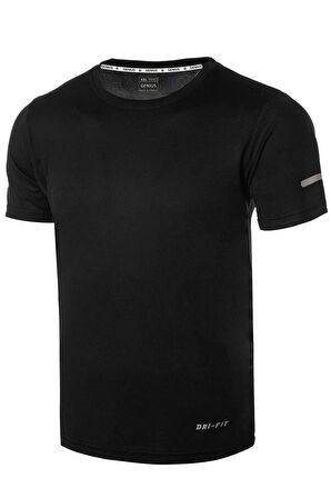 Erkek Nem Emici Hızlı Kuruma Atletik Teknik Performans Spor T-shirt Drıfıt-kısakol