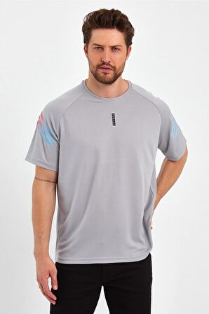 Store Erkek Spor Tişört Baskılı Fitness, Antrenman Fit T-shirt