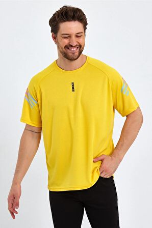 Store Erkek Spor Tişört Baskılı Fitness, Antrenman Fit T-shirt