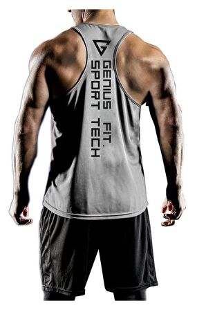 Erkek Dry Fit Y-back Gym Fitness Sporcu Atleti Genıus-fıt