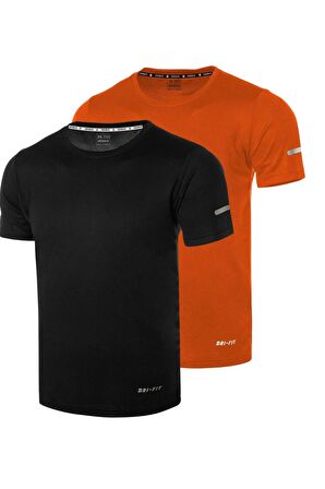 Erkek Nem Emici Hızlı Kuruma Atletik Teknik Performans Spor T-shirt DRIFIT-KISAKOL2