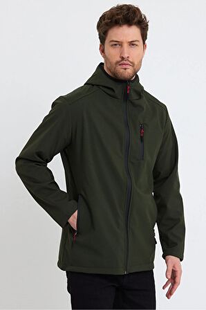 Store Erkek Polar Softshell Mont Su Geçirmez 3 Cepli Outdoor Spor Ceket