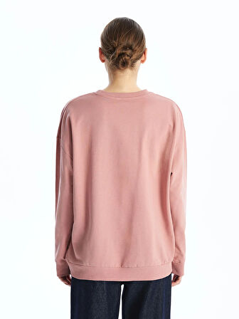 Bisiklet Yaka Baskılı Kadın Sweatshirt_W4LB83Z8-DMT_8684142311280_S