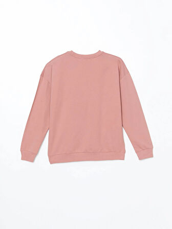 Bisiklet Yaka Baskılı Kadın Sweatshirt_W4LB83Z8-DMT_8684142311280_S
