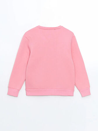 Bisiklet Yaka Baskılı Kız Çocuk Sweatshirt_W4LD61Z4-FSX_8684142336870_9-10 Yaş