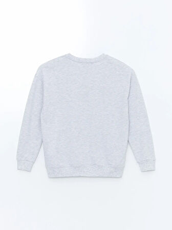 Bisiklet Yaka Baskılı Kadın Sweatshirt_W4LE47Z8-DEK_8684142349627_M