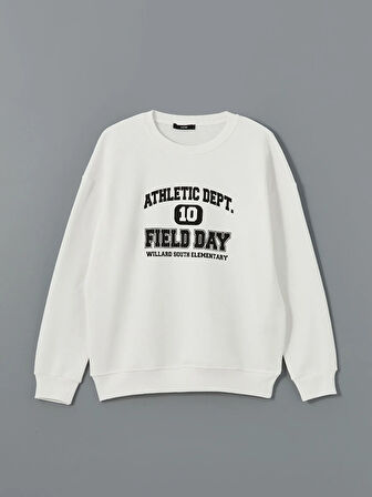 Bisiklet Yaka Kadın Sweatshirt_W4LE51Z8-FDU_8684142349757_XS