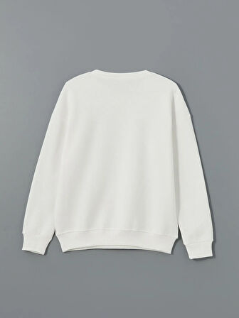 Bisiklet Yaka Kadın Sweatshirt_W4LE51Z8-FDU_8684142349764_S
