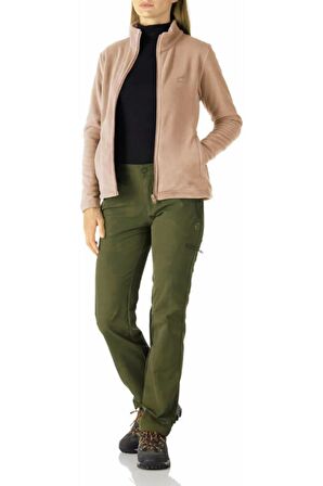 Kadın Tam Fermuarlı Kalın Outdoor Polar Ceket SOMON