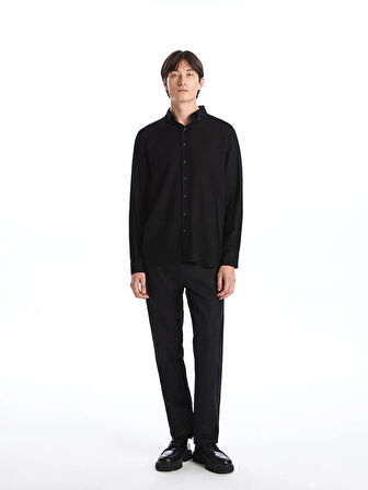 SOUTHBLUE Siyah Standart Kalıp Poplin Erkek Pantolon