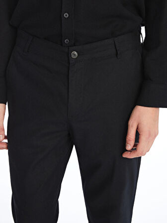 SOUTHBLUE Siyah Standart Kalıp Poplin Erkek Pantolon