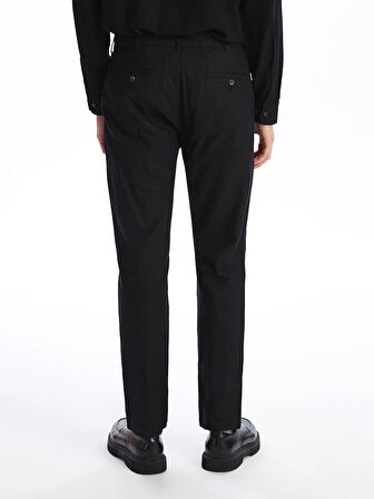SOUTHBLUE Siyah Standart Kalıp Poplin Erkek Pantolon