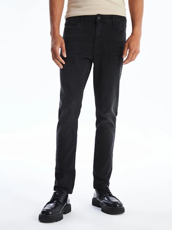 LCW Jeans Siyah 760 Skinny Fit Erkek Jean Pantolon