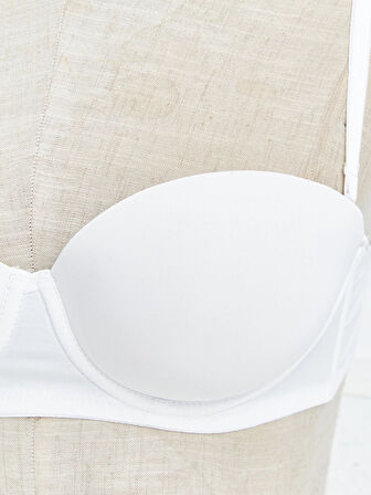 LCW DREAM BEYAZ Balenli Yarım Dolgulu Düz Straplez Sütyen