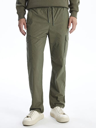 LCW Casual HAKİ Standart Kalıp Poplin Erkek Pantolon